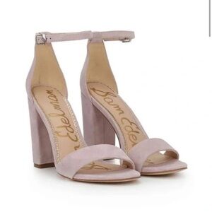 Sam Edelman Mauve/Blush Ankle Strap Heels